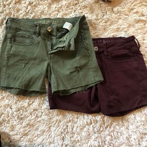 Super stretch, American Eagle shorts.